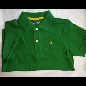 Boys green Nautica Polo